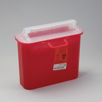 SHARPS-tainerSharp Container, 5.4-Quart, Red