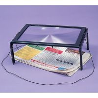 Full Page Magnifier on legs with LED light
