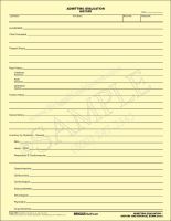 Admitting Evaluation History Form