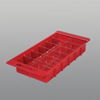 Clear Divider Set for HCL One-Third Size Colored Crash Cart Boxes 