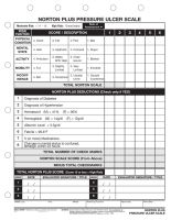 Norton Plus Pressure Ulcer Scale Form ( Pack of 2)