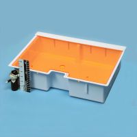 Deep Crash Cart Box w/ Amber Slide-In Lid, 4-3/4"H