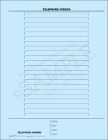 Telephone Order Mount Sheet