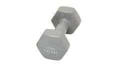 15 lb. Dumbbell, Silver