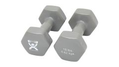 15 lb. Dumbbells, Silver, Pair