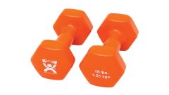 10 lb. Dumbbells, Orange, Pair