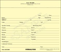 Urinalysis Laboratory Report Slip