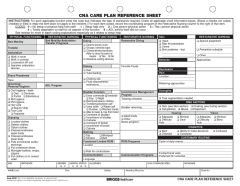 CNA Care Plan Reference Sheet ( pack of 2)