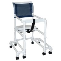 18" internal width anti-tip outriggers twin casters height adjustable, for residents / patients 