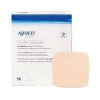 Aquacel Foam Dressing 4x4" Sterile Square Non-Adherent Non-Adhesive
