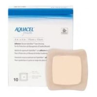 Aquacel Foam Foam Dressing 4x4" Sterile Square Silicone Adhesive