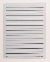 Bold Line White Paper, 1/2 inch lines, Double Sided