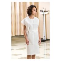 Apex Exam Gown 30 in x 42 in White Small Disposable 50/Ca