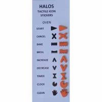 HALOS Tactile Oven Stickers