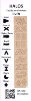 HALOS Clear Tactile Oven Stickers