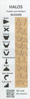 HALOS Clear Tactile Washer Stickers