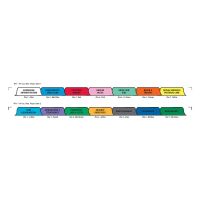 Chart Divider Set - Paper - Home Care/Hospice - 14 Tabs Side