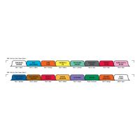 Chart Divider Set - Paper - Long-Term Care - 16 Tabs Side