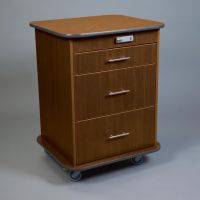 Punch Card Cart, Maple w/ Bar Pull Handles