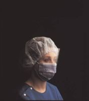 Procedure Mask with Eye Shield Pleated Earloops One Size Fits Most Blue NonSterile Not Rated Adult