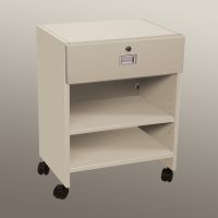 Mobile Locking Bedside Cabinet, Open Access - 5138OB