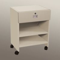 Mobile Locking Bedside Cabinet, Open Access