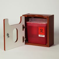Cabinet for Sharps Container - White