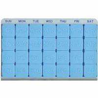 Brailled Jumbo Portable Pill Box with Tactile Markings