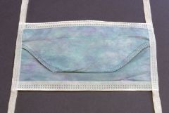 Surgical Mask Cardinal Health  Anti-fog Foam Duckbill Tie Closure One Size Fits Most Blue NonSterile ASTM Level 3 Adult