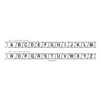 Chart Divider Set - Poly - A-Z - 26 Tabs Bottom