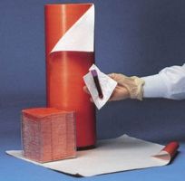 Biohazard Wipe Bio-Screen  Heavy Absorbency White / Orange NonSterile Cellulose / Polyethylene 4 X 4 Inch Disposable