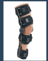 Hinged Leg Brace Telescoping TROM Advance One Size Fits Most Hook and Loop Closure  Inch Circumference Left or Right Leg
