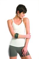 Pneumatic Tennis Elbow Support Aircast One Size Fits Most Hook and Loop Closure Armband Style Left or Right Arm 8 to 14 Inch Forearm Circumference Black
