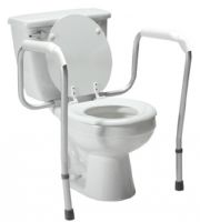 Toilet Safety Rail Versaframe White Aluminum
