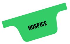Chart Divider Tab - Hospice - Tyvek - Bottom