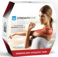 STRENGTHTAPE Kinesiology Tape (35m Uncut Roll, Red)