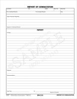 Report of Consultation Form 63