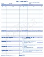 Daily Floor Census Form