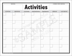 Activities Giant Wall Calendar