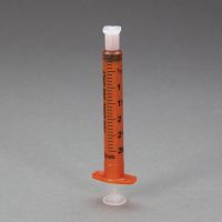 BD  Oral Dispensers with Tip Caps, 3mL, Amber 