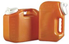 24 Hour Urine Specimen Collection Container Urisafe 4-1/2 X 7-15/16 X 9-5/8 Inch Polyethylene 4,000 mL (135 oz.) Screw Cap Unprinted NonSterile