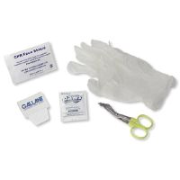 Accessory Kit Shears, Disposable Prep Razor, Bio-barrier Face Shield, Antimicrobial Wipe, Dry Towel AED Plus, CPR-D Electrode Pads