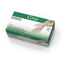 For California Only, CURAD Powder-Free Stretch Vinyl Exam Gloves, Size M