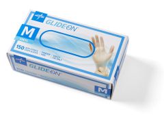 For California Only, Glide-On Powder-Free Vinyl Exam Gloves, Size M, 6GLIDE512H