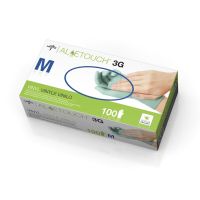 For California Only, Aloetouch 3G Powder-Free Stretch Vinyl Exam Gloves, Size M