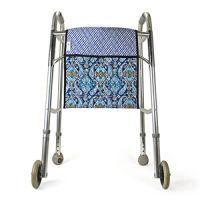 Ableware Double-Sided Quilted Walker Tote Bag-Blue Print