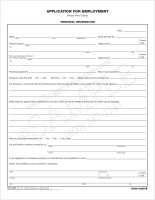 Application For Employment 704R