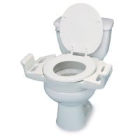 Ableware Elevated Push-Up Toilet Seat with Armrests-Standard