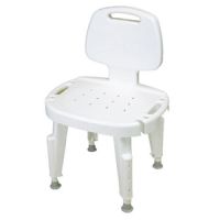 Ableware Adjustable Shower Seat with Back-No Arms