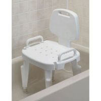 Ableware Adjustable Shower Seat w/ Arms and Back